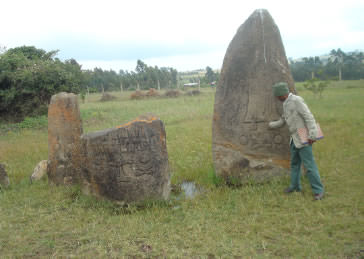 12th century Tiya grave marking stelae