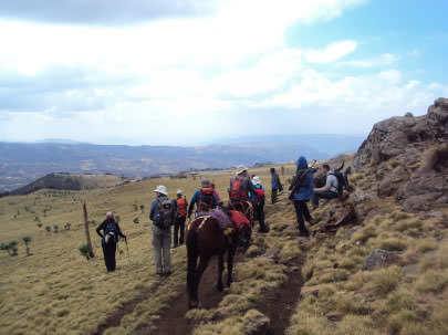 Group assembled ready to trek to Geech