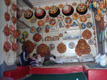 Interior of a home in Harar, Ethiopia